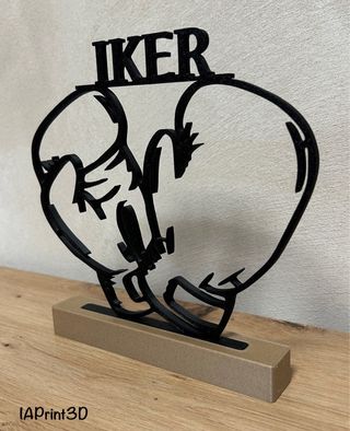 Adorno personalizado guante boxeo