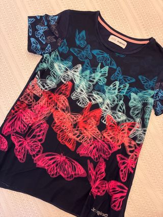 Camiseta Desigual Niña Mariposas Multicolor