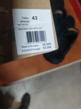 Botas de seguridad piel Talla 43.AOX.SAFETI SHOES