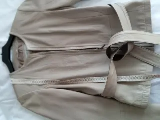 Chaqueta Zara Polipiel Beige
