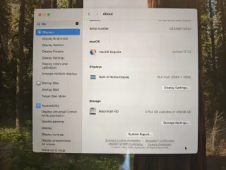 MacBook Pro 15” 2018 i7 2.6 GHz – 16GB RAM – 512GB