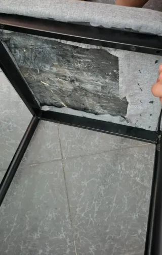 Mesa comedor cristal + 6 sillas