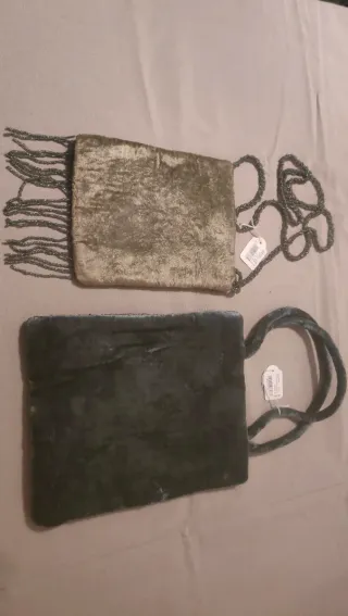Bolsos de fiesta verde oliva y gris antracita