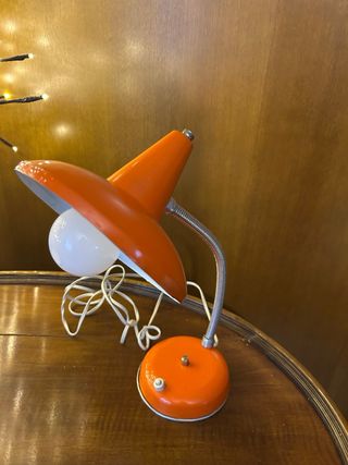 Flexo Vintage Naranja Metálico