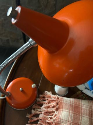 Flexo Vintage Naranja Metálico