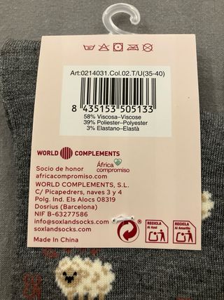 Lote 2 pares calcetines SOXLAND 35-40