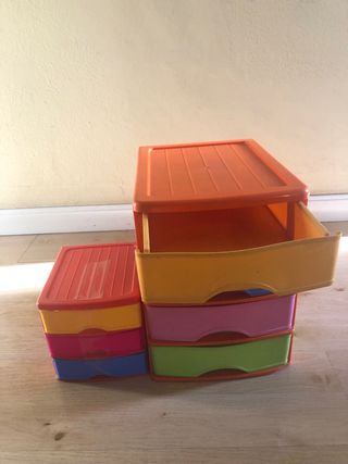 Cajoneras organizadoras de plástico