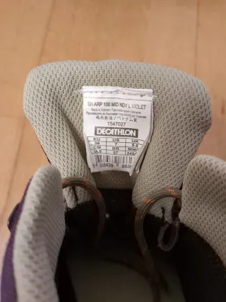 Botas de montaña Quechua mujer talla 39