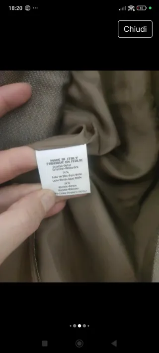 Abito uomo elegante lana vintage