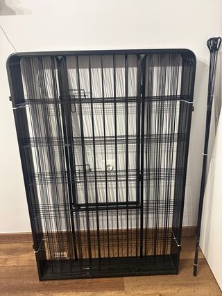 Parque para perros negro metal