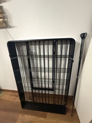 Parque para perros negro metal