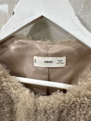 Abrigo Mango Beige Talla M