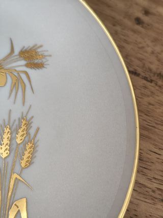 Piatto decorato oro zecchino - Terra