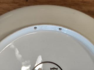 Piatto decorato oro zecchino - Terra