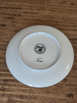 Piatto decorato oro zecchino - Terra