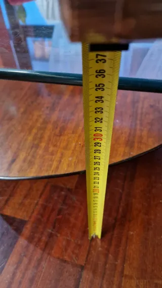 Conjunto Mesas Centro Matias Guarro Cristal/Madera