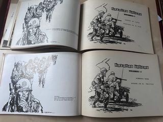 Cómics de hazañas bélicas en un lote de dos tomos