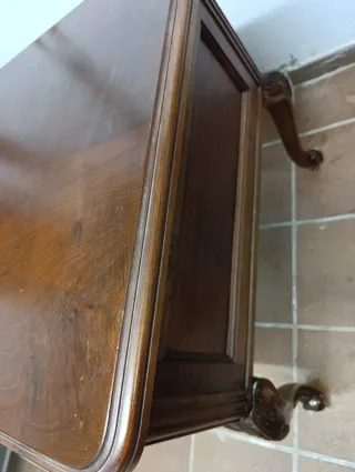 Escritorio bufete antiguo madera de roble macizo