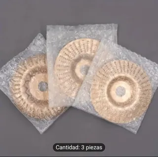 3 Discos Talla Madera 100mm