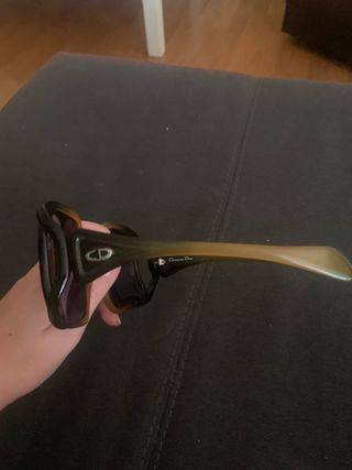 Gafas de sol Christian Dior verde y negras/marrone