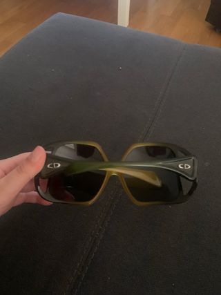 Gafas de sol Christian Dior verde y negras/marrone