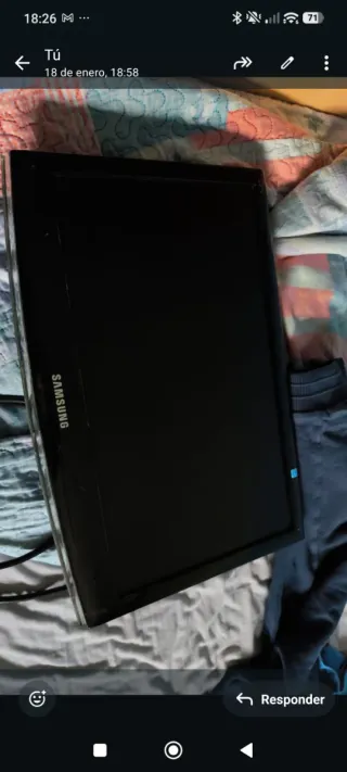 Televisión Samsung Negra