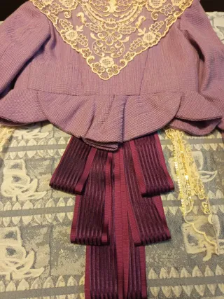 Traje Fallera Morado Niña 7/8 Años