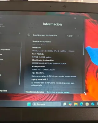 Lenovo ThinkPad X250 i5 6300U 12.5 Negro