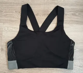 Top deportivo mujer negro y gris - Talla M