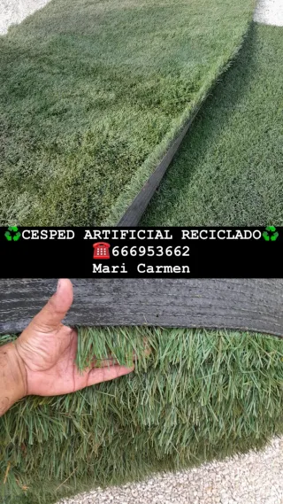 Césped artificial reciclado