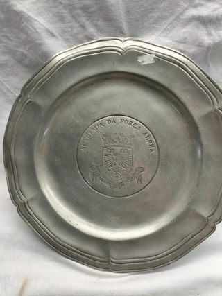 Prato em estanho Academia da Força Aérea