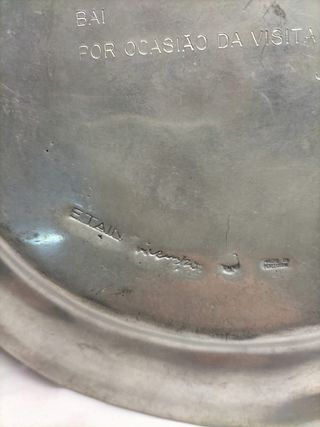 Prato em estanho Academia da Força Aérea