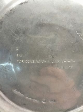 Prato em estanho Academia da Força Aérea