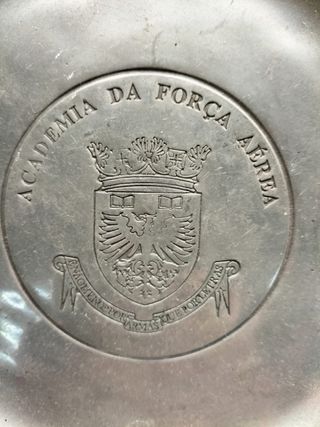Prato em estanho Academia da Força Aérea