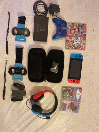 Nintendo Switch + Accesorios y Juegos