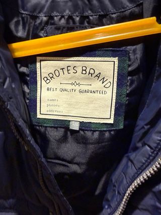 Abrigo niño Brotes azul marino talla 4