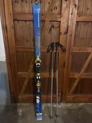 Esquís Salomon 180 cm + Palos