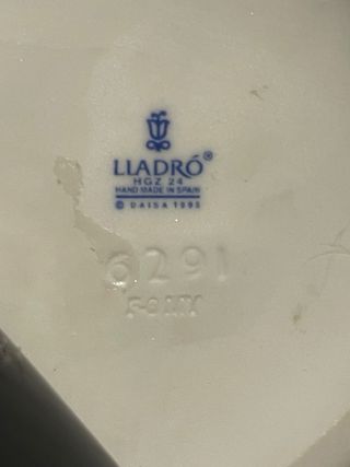 Escultura Lladró Palomas Porcelana Blanca