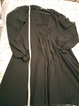 Abito nero a pois primavera-estate