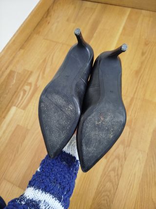 Zapatos tacón H&M negros talla 36