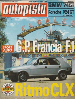 Lote de 8 revistas antiguas de coches. Autopista