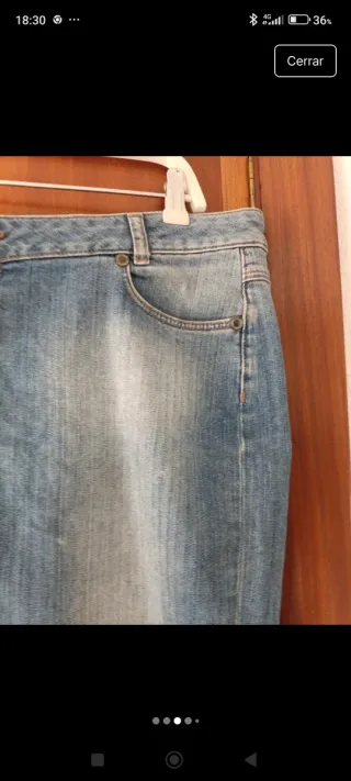 Falda vaquera azul