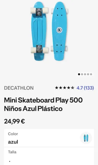 Monopatín Mini Skateboard Azul