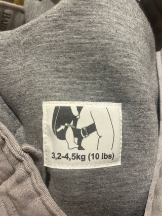 Mochila Portabebés BabyBjörn mini Gris