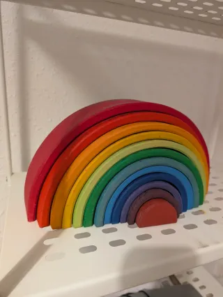 Arcoíris de madera Montessori | Juguete educativo