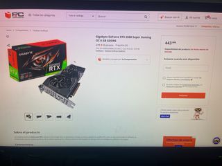 Tarjeta Gráfica Gigabyte RTX 2060 Super