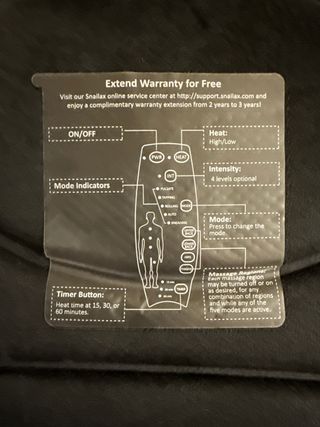 Sillón Masajeador Negro Snailax