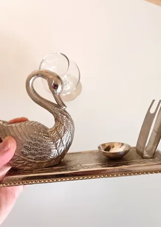 Calientacopas Coñac Vintage Cisne