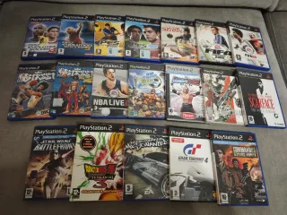 Lote de 19 Juegos PS2: Fútbol, Carreras, Acción