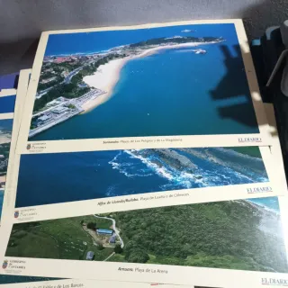Folios de vista aérea playas de Cantabria.